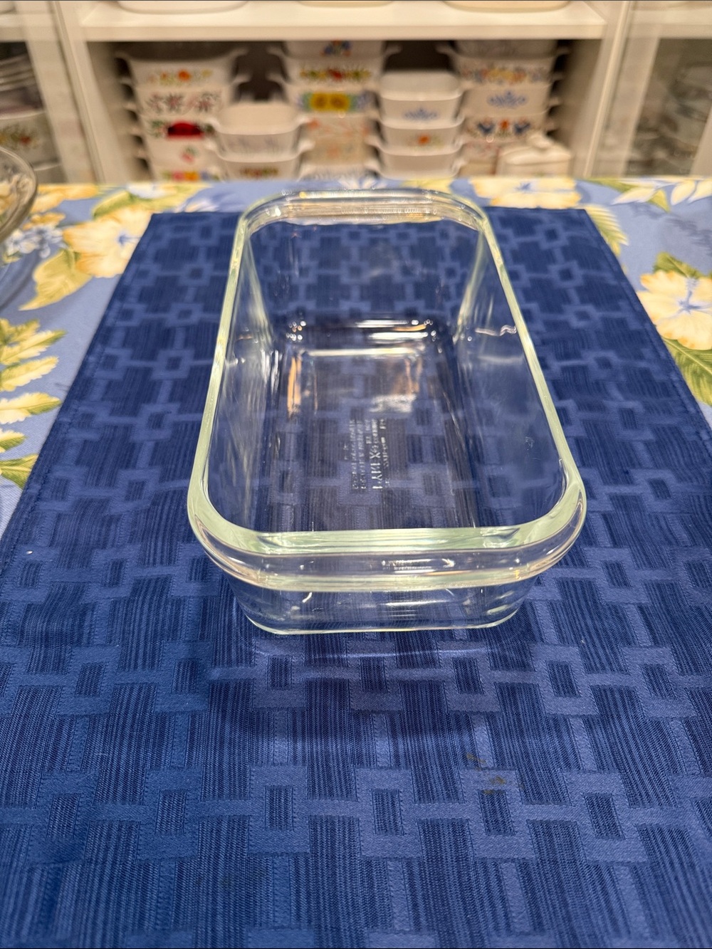 Vintage Pyrex Clear Glass Rectangular Loaf Pan